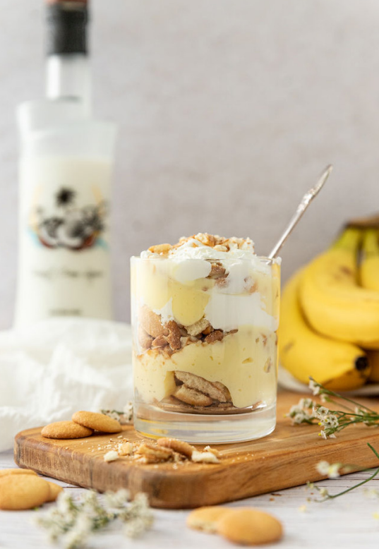 banana coconut pudding parfait
