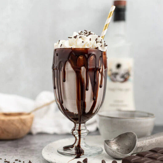 Boozy chocolate milkshake