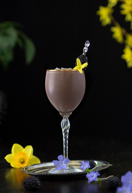 chocolate coconut berry milkshake