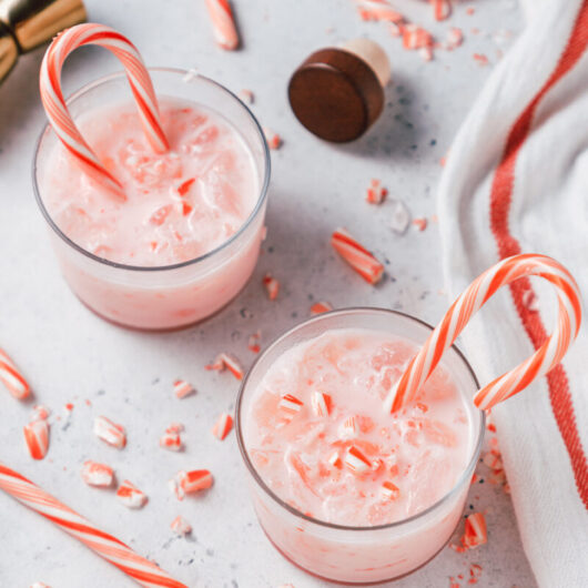 xmas candy cane cocktail